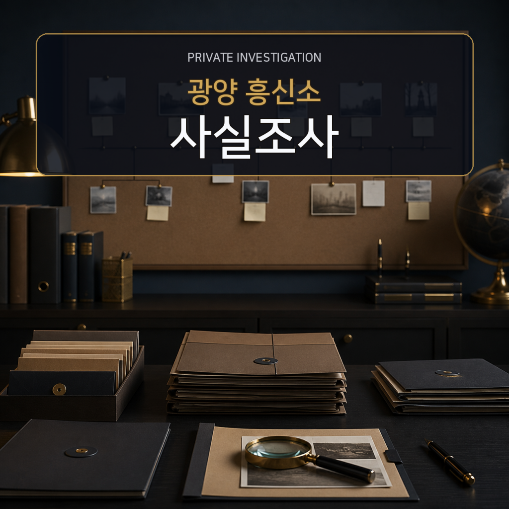 광양 사실관계 조사 전문 흥신소
