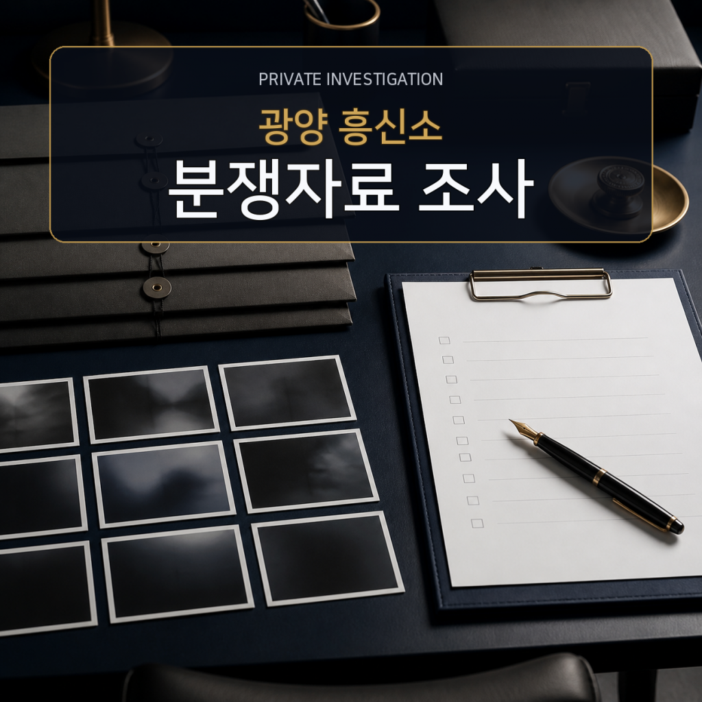 광양 분쟁자료 조사 전문 흥신소